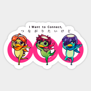 Sarazanmai trio (I want to connect) Sticker